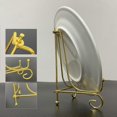 thumbnail image 5 of 4 Piece Plate Display Stand - Electroplated Gold - 6 Inch, 5 of 5