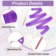 thumbnail image 3 of Uxcell Dance Ribbons, Gymnastics Dance Streamers with Non-Slip Wand Dance Flags Purple, 3 of 7