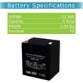 12V 5AH SLA Battery Replacement for ION Audio Tailgater Active Sound