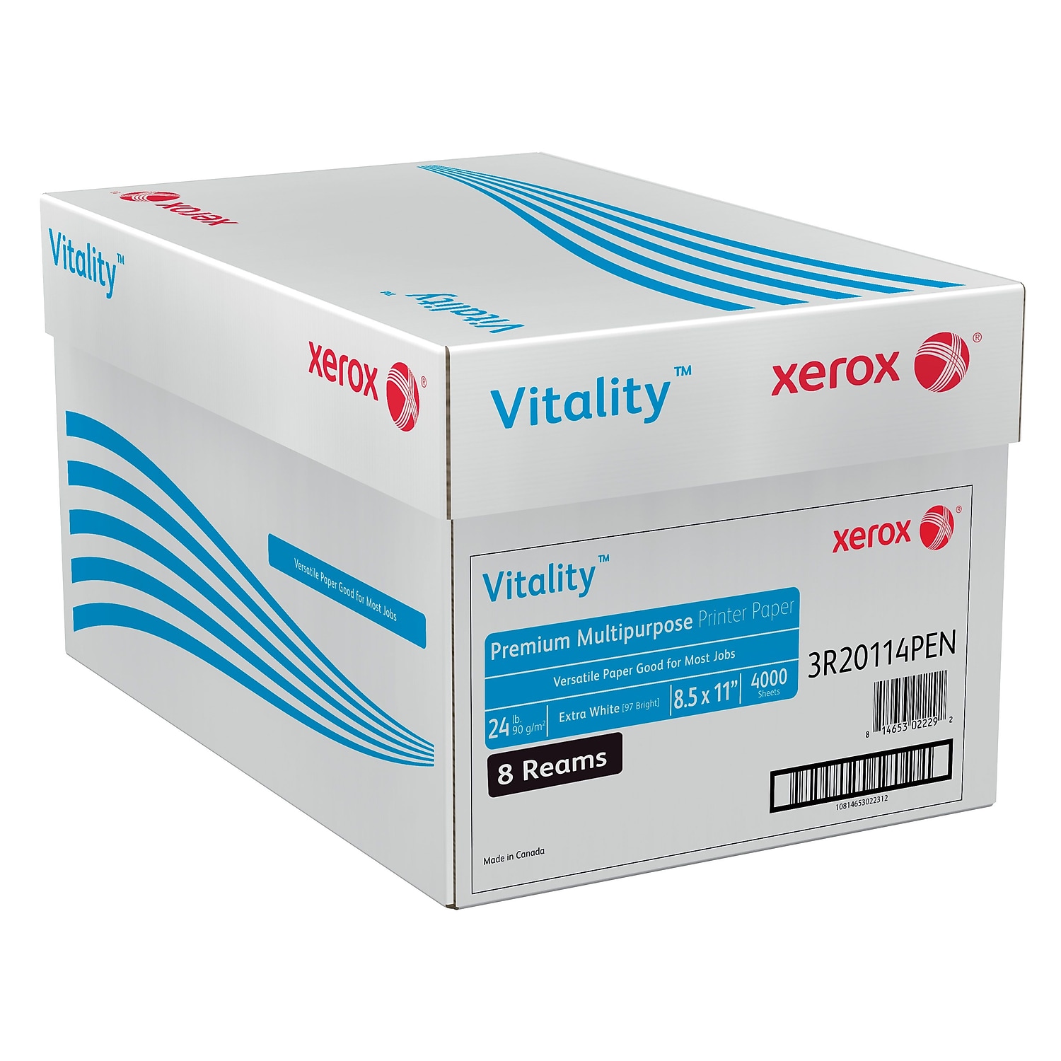 Xerox Vitality Premium Multipurpose Print Paper 97 Bright Extra White 4000 Per Carton