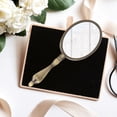 thumbnail image 4 of SHISUYAN Retro Handheld Compact Mirror Portable Metal Makeup Mirror for Home Travel, 4 of 8
