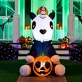 thumbnail image 7 of Joiedomi 5 FT Tall Halloween Inflatable Sitting Skeleton Unicorn Inflatable Yard Decoration with Build-in LEDs Blow Up Inflatables for Halloween Party Indoor, Outdoor, Yard, Garden, Lawn Decorations, 7 of 7