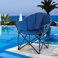 thumbnail image 1 of Silla Plegable Costway de Camping Con Cojín Portavaso y Bolsa de Transporte Azul Marino 62 x 62 x 90 cm, 1 of 10