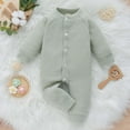 thumbnail image 2 of Odeerbi Baby Girls Clothes Toddler Jumpsuit Outfit Autumn Winter 2025 Long Sleeved Fleece To Keep Warm Jumpsuit Green, 2 of 7