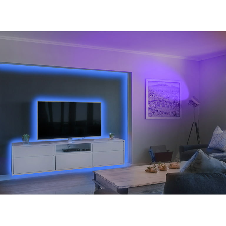 Emerald 15FT LED Strip Lights, Colored USB TV Backlight with Remote, 16 Color Lights (SM-720-1638) Mood Light for Living Bed Room, TV, and More! - Walmart.com