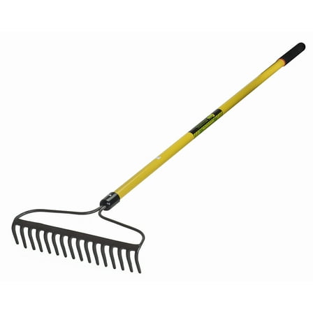 Bon 84-212 Bow Head Rake, 16 Teeth 54-Inch Wood Handle