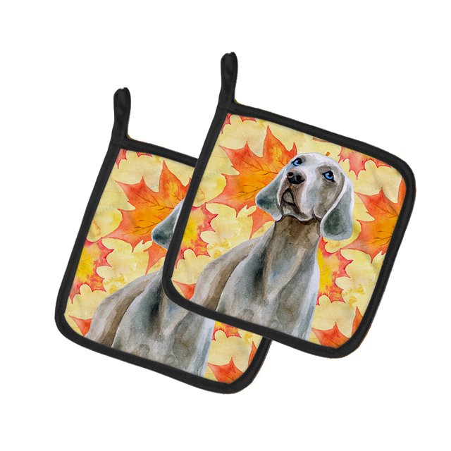 Carolines Treasures BB9935PTHD Weimaraner Automne Paire de Porte-Pots