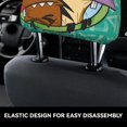 thumbnail image 4 of Los Castores Cascarrabias Funda Protectora Universal para Reposacabezas de Coche, Funda Elástica para Reposacabezas de Asiento de Auto, Funda de Tela Antipolvo, Accesorios de Interior 2 Piezas, 4 of 6