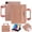 Rosegold, variant on Allytechgroup Case for Apple iPad A16 11th Generation 11" 2025/ iPad 10th Gen 10.9" 2022,PU Leather Business Portfolio Tablet Cover with Handle, Zipper Pocket, Auto Wake/Sleep,Stand Function,Darkblue