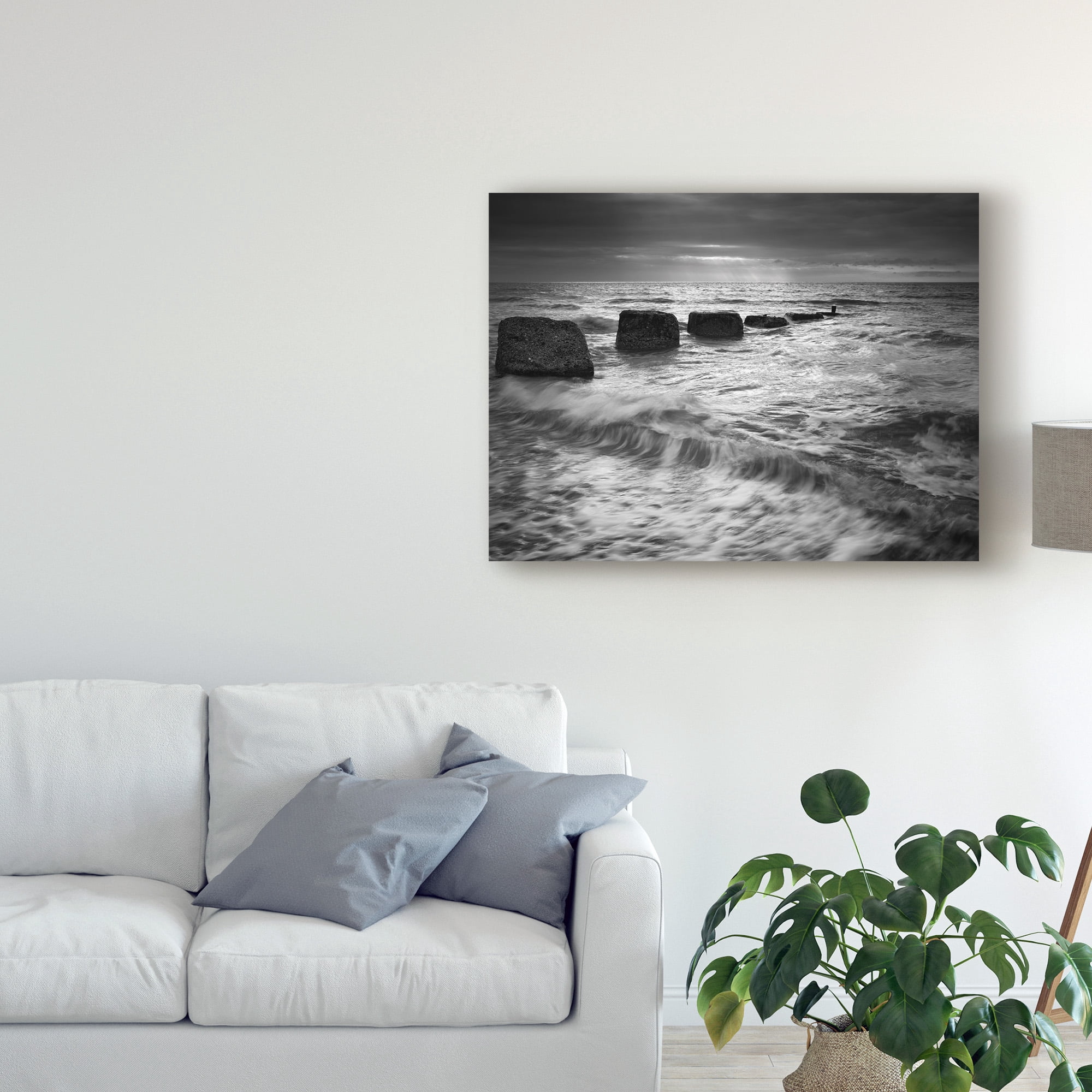 Trademark Fine Art 'Light on the Ocean' Canvas Art by Martin Henson
