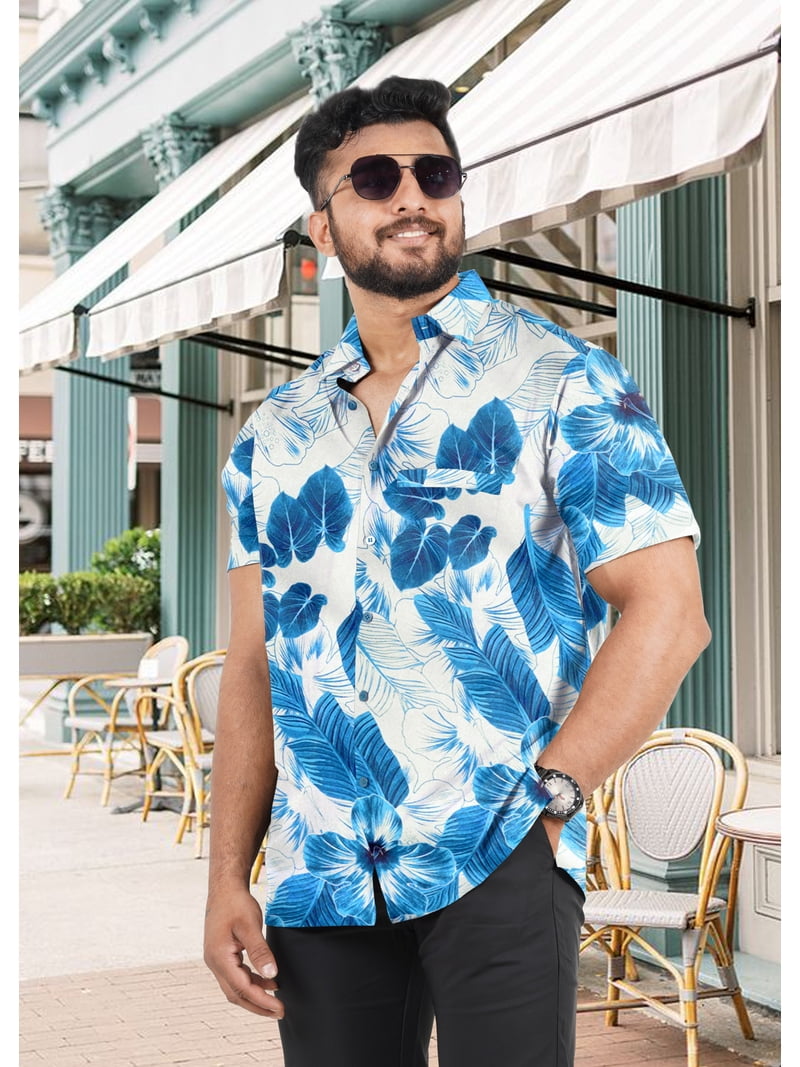 caribbean dress shirt Twillory Men's untuck(able) Shirt - Caribbean Melange - Tailored Fit, Non-Iron, Stretch