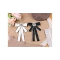 thumbnail image 5 of INSPIRE CHIC Broche de lazo de cinta para mujeres con gran pedrería y clips para corbatas de camisa, 5 of 5