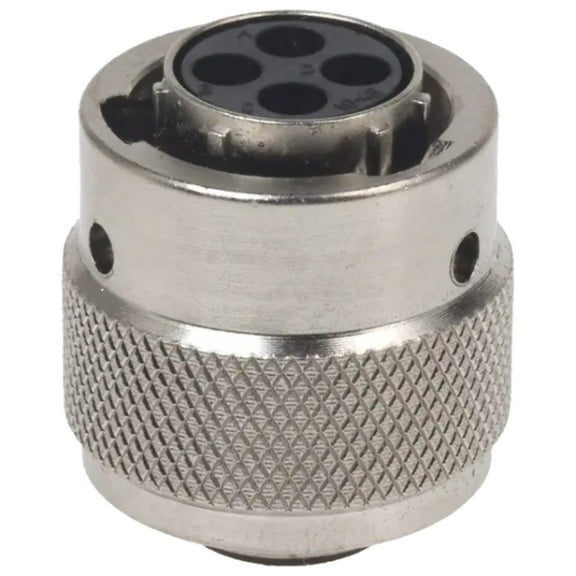 UT06104SH Connector 4 Position Circular Plug Housing Free Hanging (In-Line) Coupling Nut