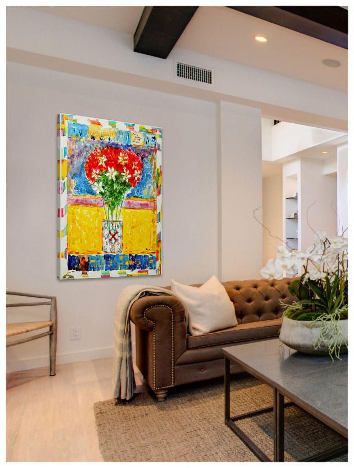 Marmont Hill "Beloved Bouquet Version 2" by Wayne Ensrud Painting Print on Canvas