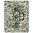 thumbnail image 6 of Wonnitar 9'x12' Area Rug for Living Room Large Soft Bedroom Washable Rug Non Slip Boho Floral Dining Room Mat Indoor Accent Carpet for Nursery Kids Playroom, 6 of 10
