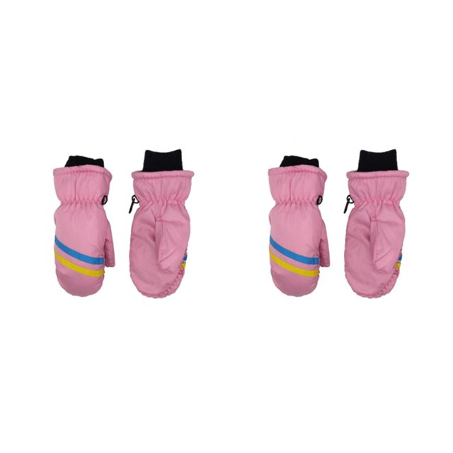 Moyic 1 par de manoplas para niños, invierno, impermeable, cálido con gancho, equipo deportivo, regalos, accesorios, estampado geométrico, Type9 NO9
