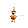 thumbnail image 2 of LHWEN Car Hanging Decor Halloween Pumpkin Man Ornament Gifts Acrylic Pendant DIY Home Decorations Unique Design Car Accessories Keychain Window Decoration Wind Chime Multiple Strong Acrylic, 2 of 3
