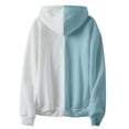 thumbnail image 4 of Timegard Zip up Hoodies for Women Long Sleeve Color Block Sweatshirts Fall Winter Loose Comfy Jacket, 4 of 5