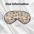 thumbnail image 3 of Rocae Abstract Coffee for Mask for Women Men, Luxury Eye Cover Eye Shade with Adjustable Strap for Travel, Nap, Meditation, 3 of 7