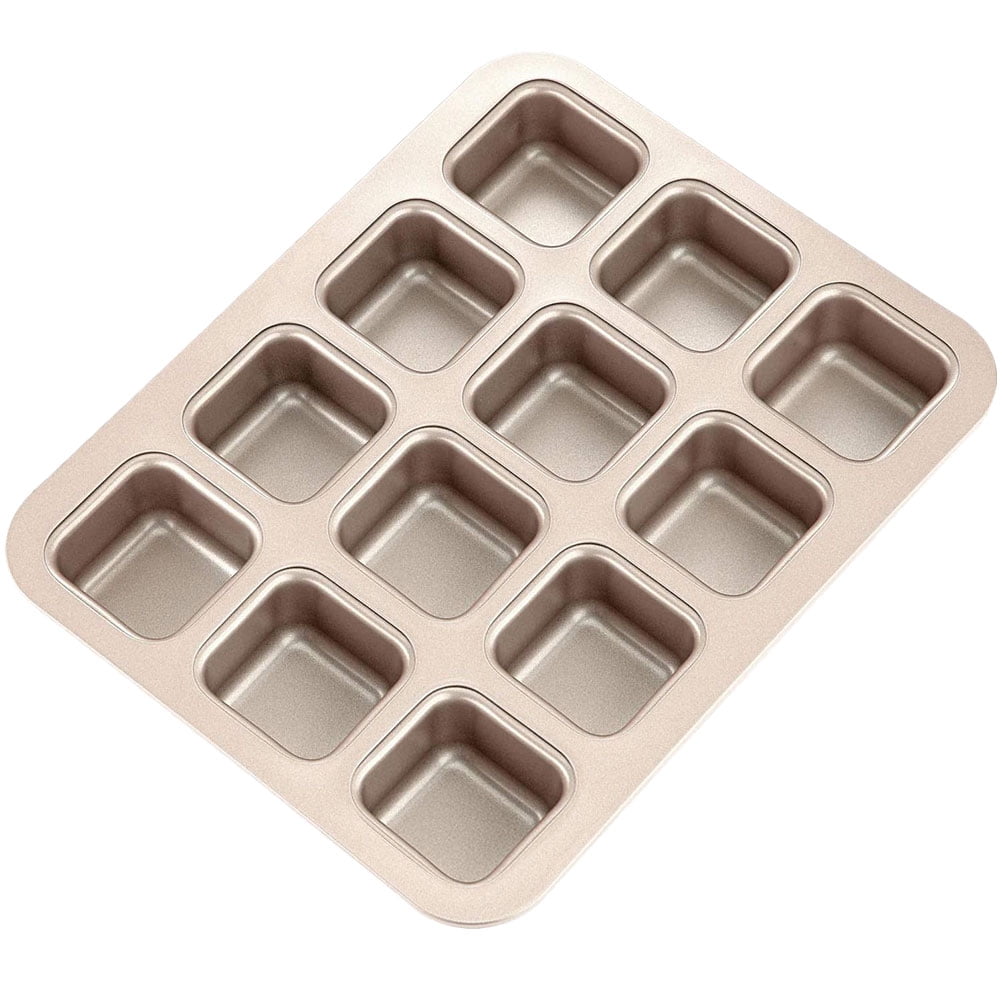 Housoutil Square Baking Pan Square Cake Pan Mini Cake Mold Metal Dies Loaf  Baking Pans Mini Loaf Baking Pans Bread Loaf Pans Multi-function Bread Pan  Small Roasting Pan Baking Supply Oven 