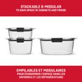 thumbnail image 4 of Rubbermaid Brilliance Round Food Storage Containers, 3 Pack, 4 of 8