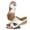 stag126-White, variant on BRICH Women's Wedge Sandals Leather Dressy Sandal Rubber Sole Comfortable Walking Casual on Summer Shoes White 6