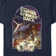 thumbnail image 2 of Men's Star Wars: The Empire Strikes Back Distressed Cast Poster Graphic Tee Navy Blue Medium, 2 of 5
