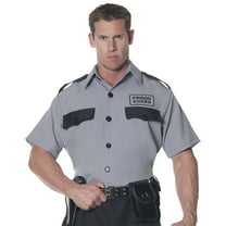 Underwraps Mens Prison Guard Shirt Costume - Size Large/X Large