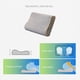 thumbnail image 5 of Funda de Almohada Cervical Milk Velvet Sleep - Suave Cómoda Agradable para, Gris MNFD, 5 of 8