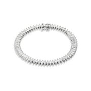 Believe by Brilliance Women's Fine Silver Plated Marquise Cut CZ Tennis Bracelet