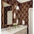thumbnail image 3 of S4Sassy Paisley Floral Wallpaper - Brown Wall Covering, 25" X 240" Self-Adhesive Vinyl Walls Paper, Wall Wrap, Easy Diy Walls Covering For Farmhouse Bedroom, Living Room, Cabinets, Living Spaces, 3 of 9