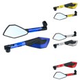 thumbnail image 2 of Motorcycle Rear View Mirrors Aluminum Alloy Pentagonal Side Mirrors Handlebar Mount Universal For Motobiker ATV, 2 of 9