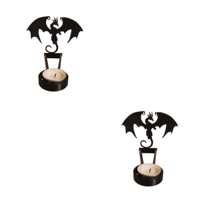 QualitChoice Stainless Steel Wide Application Candle Holders For Versatile Halloween Decoration Durability I 2Set