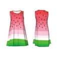 thumbnail image 7 of Picia Watermelon Print Women’s Sleeveless Midi Swing Dress – A-Line Pleated Tank Sundress, Comfortable and Flowy T-Shirt Dress, 7 of 7