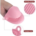 thumbnail image 3 of Mini manoplas de silicona para horno – Guantes de horno con agarre para las yemas de los dedos – Juego de agarraderas para cocinar, hornear, freidora de aire – Resistente al calor y al desli, 3 of 5