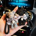 thumbnail image 2 of LLavero de oso de diamantes de imitación creativo hecho a mano para mujer, llavero de oso de Animal Punk, llavero colgante de bolso de coche, regalo de moda YAOSANBAO BAO unisex, 2 of 2