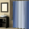 thumbnail image 2 of Fabric Shower Curtain Navy Blue Ombre Solid Color Gradient Modern Art Shower Curtains with 12 Hooks Waterproof Machine Washable Bath Curtains for Bathroom, 72 x 96in, 2 of 6