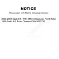 thumbnail image 2 of Transit Auto Front Rear Disc Brake Rotors and Semi-Metallic Pads Kit for Car Saab 9-5 K8S-101096, 2 of 11