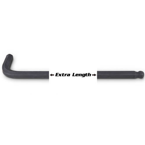 Capri Tools Innensechskantschlüssel Set – SAE, Langer Arm, Kugelende, Aus S2-Stahl