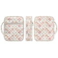 thumbnail image 6 of FOR U DESIGNS Flower Plaid Pink Print Bible Cover Bible Holder Case Handbag with Handle, Large Capacity Bible Carrier Tote Bag Study Bible Carrying Cases Christian Gifts, 6 of 7