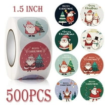Christmas Gift Stickers Santa Pattern for Xmas Party Favors Supplies Gift Decals 500Pcs