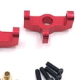 thumbnail image 3 of Bewildely RCGOFFLOW-portador de cubo de dirección de aleación de aluminio, pieza de actualización RC, nudillos de bloque de dirección para Kits de construcción modelo Rojo, 3 of 6