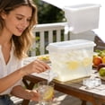 thumbnail image 2 of YingYouFu Cold Water Dispenser with Spigot, Clear Beverage Jug for Refrigerator, Large Drinking Container for Iced Tea, Juice, Camping, 2 of 6