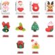 thumbnail image 3 of 40 cabujones de resina con temática navideña, 10 estilos, con reverso plano, adornos navideños, cabujones de Papá Noel, coronas de alce, 3 of 9