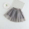 thumbnail image 4 of LIIPEE Summer Skirts For Girls Kids Casual Solid Color Flared A Line Elastic Waist Party Comfortable Breathable Lightweight Soft Cute Daily Fashion Mesh Mini Skirt,6-7 Years, 4 of 4
