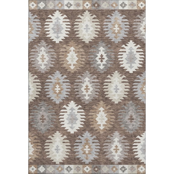 Dalyn Rugs Premium Machine Washable Mayfield AMF983 Brown 5' x 7'6" Rug