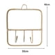 thumbnail image 5 of Soporte para estante colgante, percha de ropa de ratán, rústico, práctico con 3 ganchos, ganchos para colgar ropa, sombrero, camisa, traje, habitación, 5 of 9