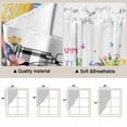 thumbnail image 5 of Easter Swag Valances for Windows 2 Pack, Kitchen Window Curtains 36 Inch Length, Black White Truck Colorful Eggs Bunny Privacy Swag Curtains for Living Room/Bathroom with Rod Pocket 36"x36", 5 of 8