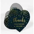 thumbnail image 3 of Inkdotpot Real Gold Foil Thanks From The New Wedding Tags Favor Hang Paper Tags 100 Pieces, 3 of 6
