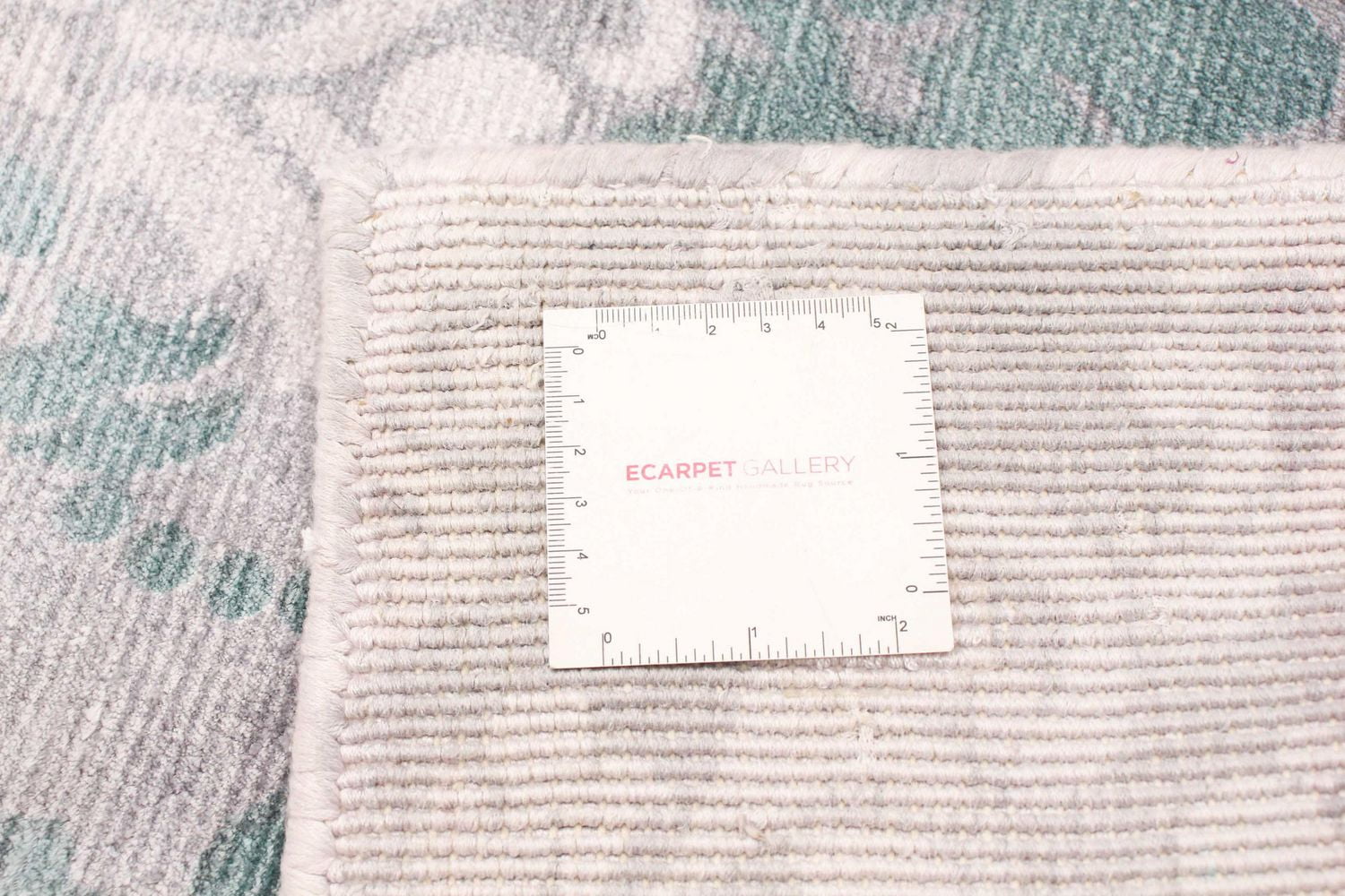 ECARPETGALLERY 5'0" x 8'0" Transitional Galleria Hand Loomed Area Rug for Living Room, Dining Room and Bedroom in Grey